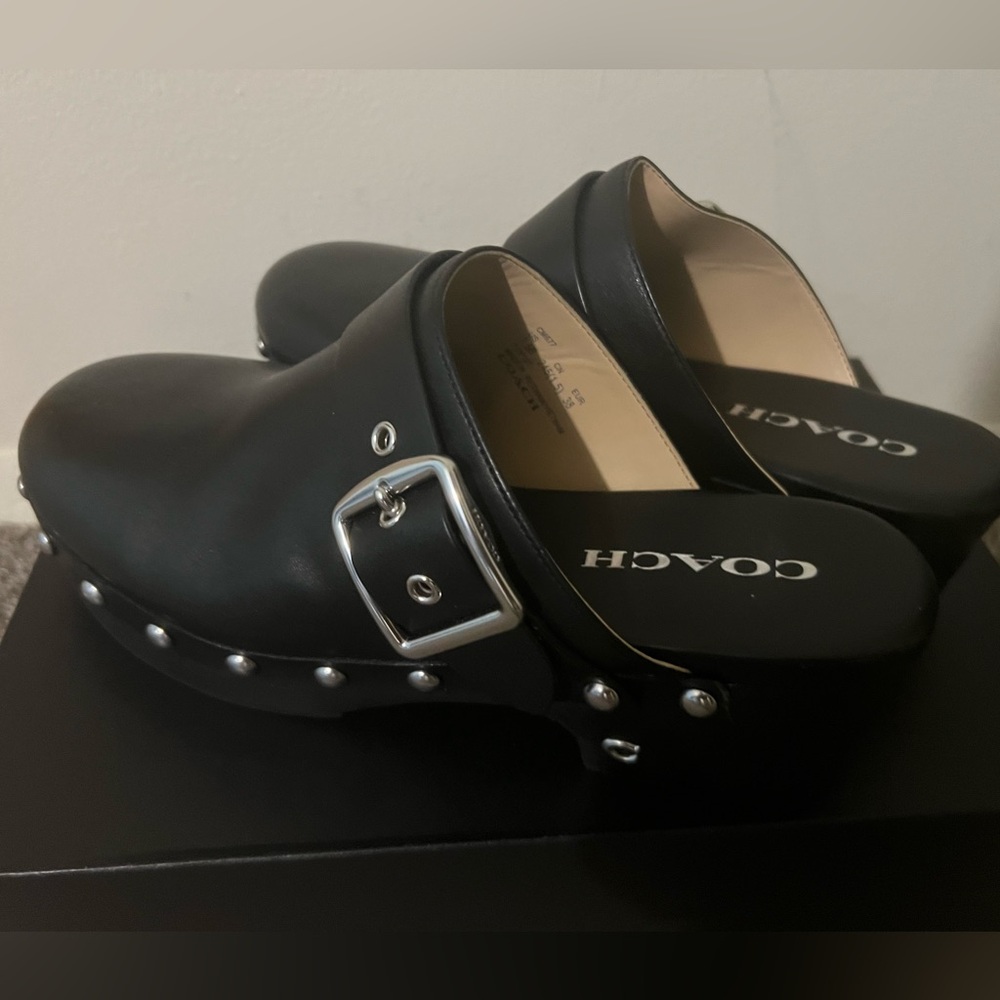 Coach wedge clog